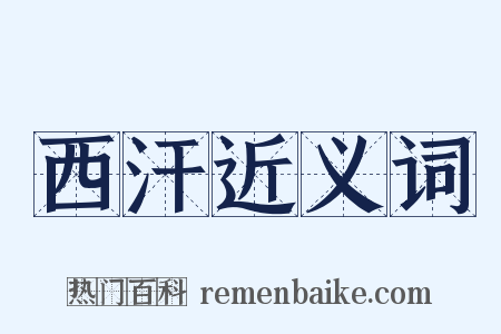 西汗近义词是什么意思的图片
